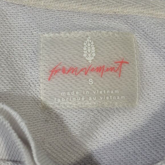 FP Movement Free People Pink Ombré Crew Oversized Sweatshirt Pockets Size Small - Picture 15 of 16